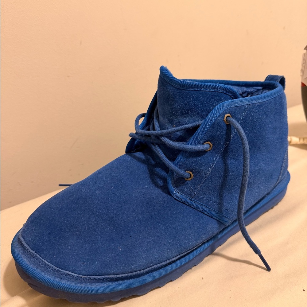 UGG Men's Chukka Boots in Vibrant Blue Suede